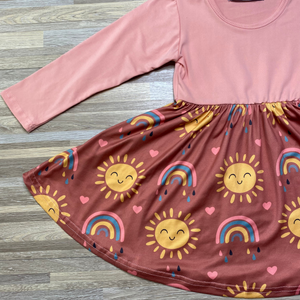Mister Sun Twirly Dress-Dresses-Sparkledots-sparkledots
