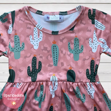 Load image into Gallery viewer, Dusty Rose Cactus Tunic (SWS1043)-Dresses-Sparkledots-sparkledots
