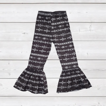 Load image into Gallery viewer, Black &amp; White Aztec Bell Bottoms (SWS4300)-Pants-Sparkledots-sparkledots
