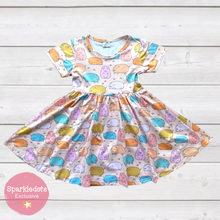 Load image into Gallery viewer, Here Piggy Piggy Pastel Twirly Dress (SWS3002)-Dresses-Sparkledots-sparkledots
