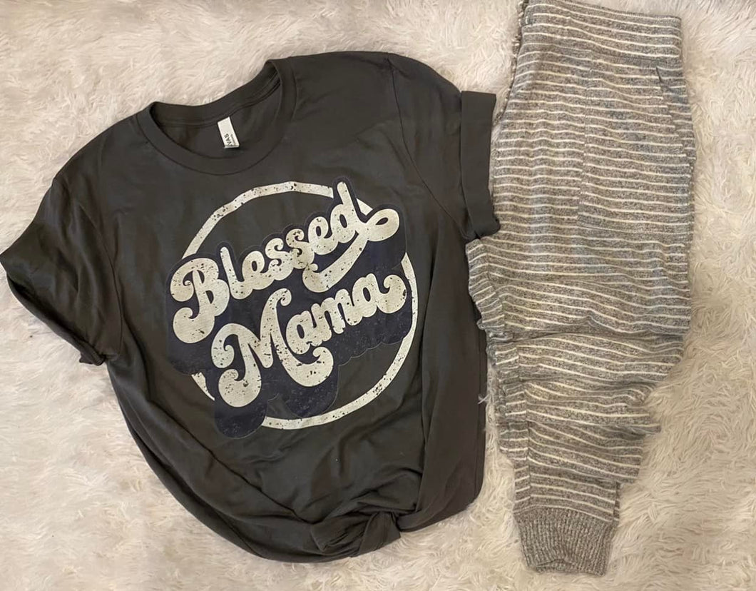 Blessed Mama Tee+Jogger Set