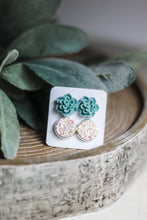 Load image into Gallery viewer, Double Earring Set - Mint Succulent
