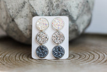 Load image into Gallery viewer, Triple Earring Set - Stormy Monday
