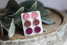 Load image into Gallery viewer, Triple Earring Set - Mauve Rush
