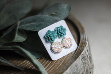 Load image into Gallery viewer, Double Earring Set - Mint Succulent
