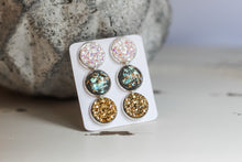 Load image into Gallery viewer, Triple Earring Set - Gold Rush
