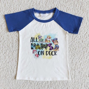 All paws on deck shirt