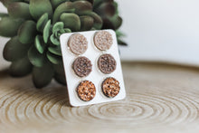 Load image into Gallery viewer, Triple Earring Set - Cappuccino
