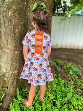 Load image into Gallery viewer, Pumpkin bow back dress
