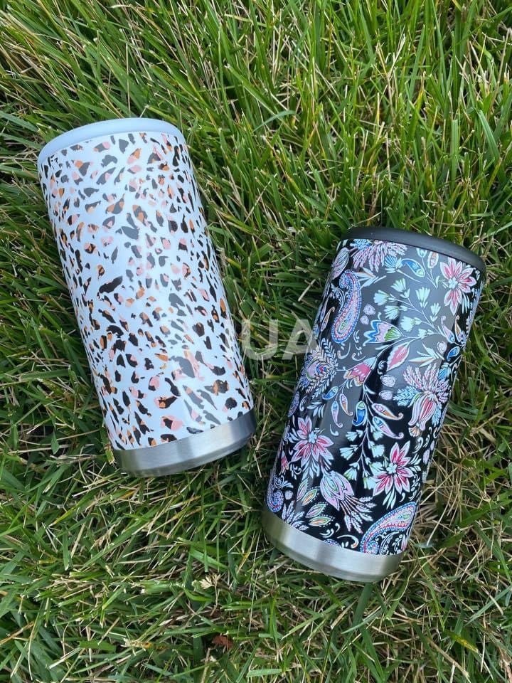 Pattern Skinny Can Holders